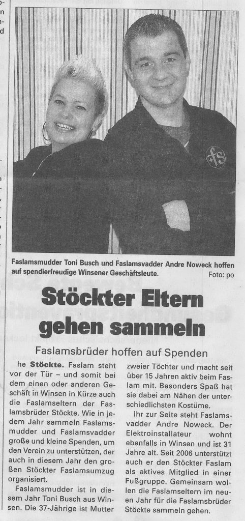 Die Faslamseltern sammeln…