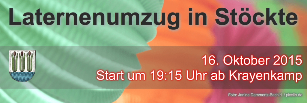 Laternenumzug am 16.10.2015 in Stöckte